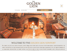 Tablet Screenshot of goldenlionpembrokeshire.co.uk